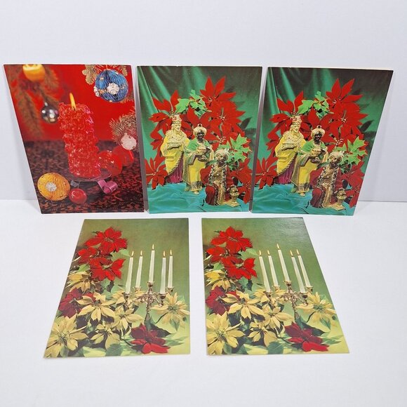 5 MCM Unused Christmas Card Coronation Collection Lot Vintage 3 Designs - Picture 15 of 15